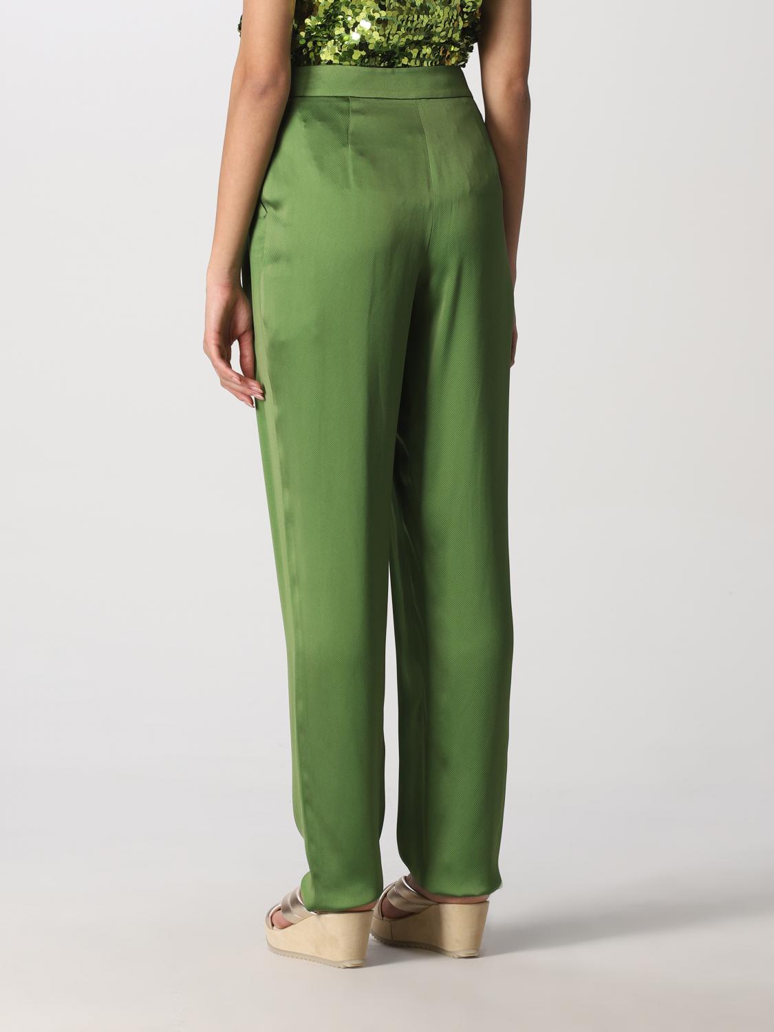 green armani pants