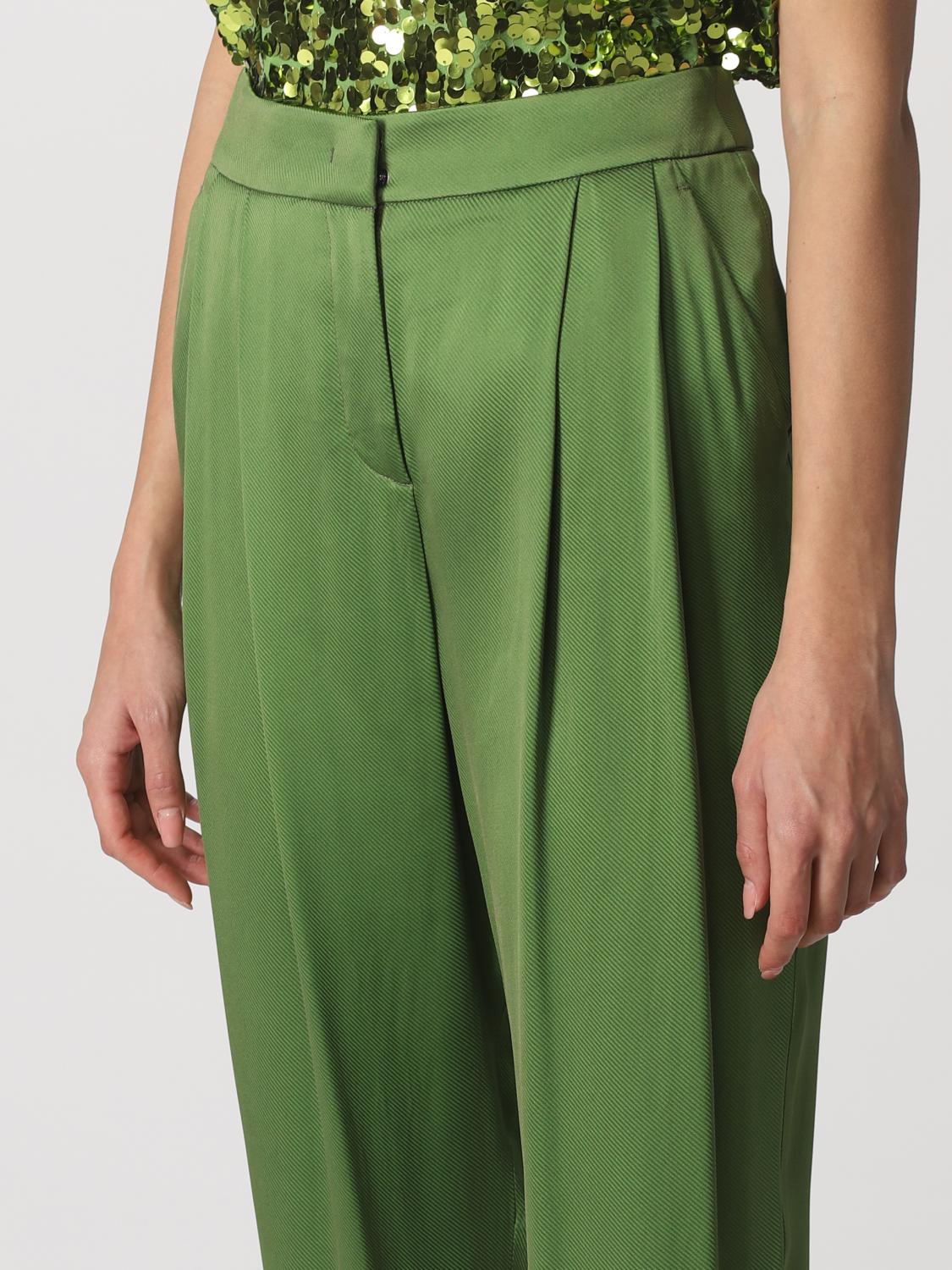 green armani pants