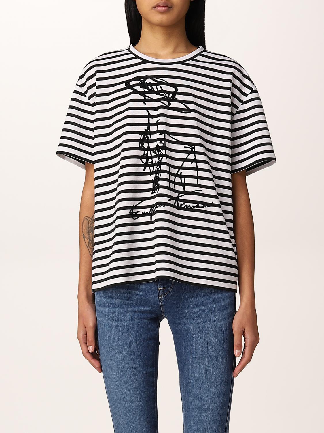 armani striped t shirt