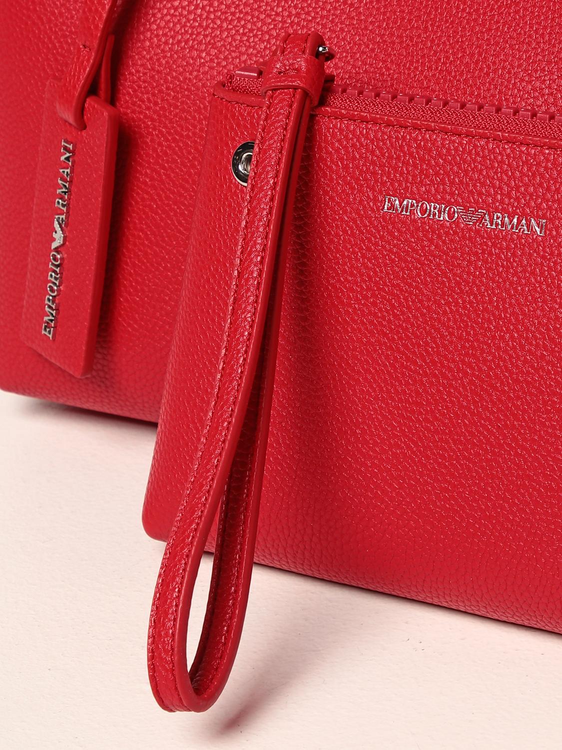 armani leather pouch