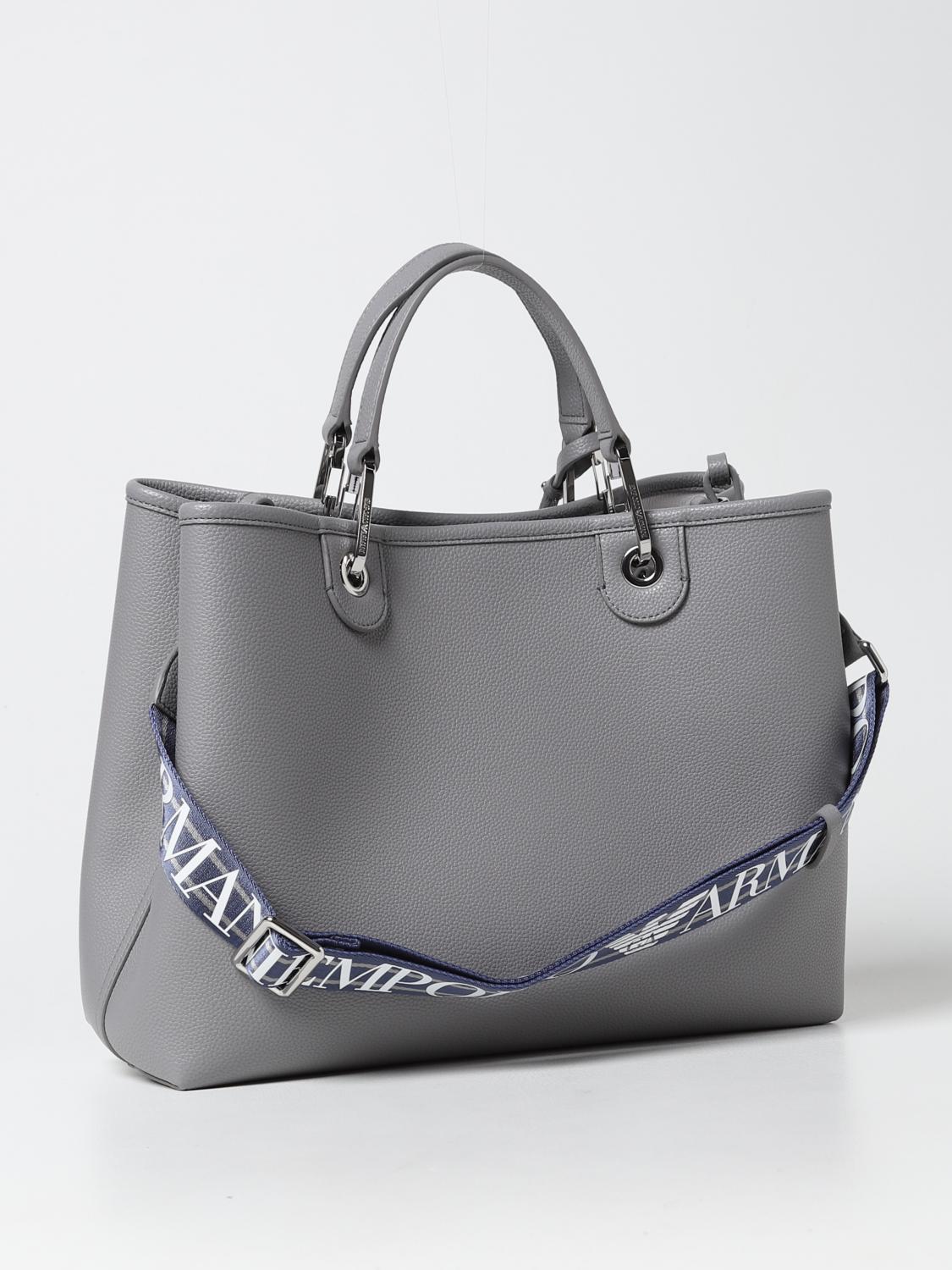 armani tote bag grey