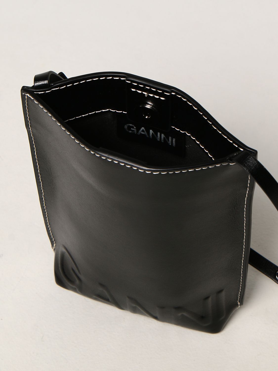 Mini- Tasche Ganni: Schultertasche damen Ganni schwarz 4