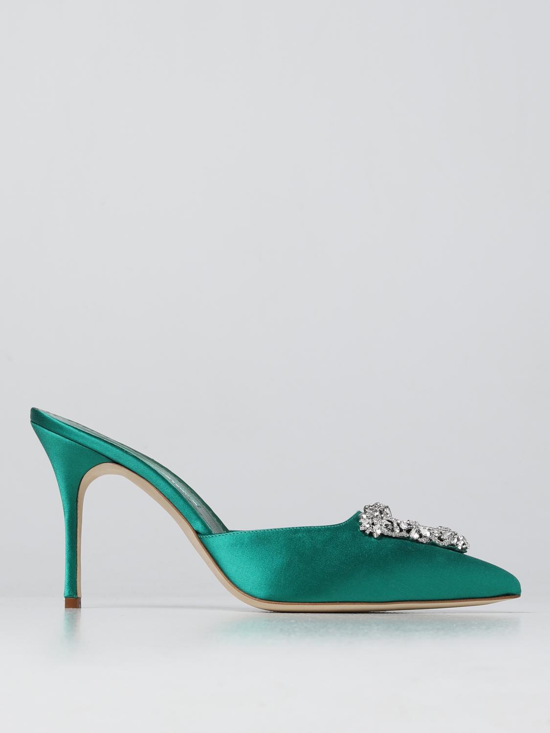 MANOLO BLAHNIK: Zapatos mujer - Verde | Zapatos De Tacón Manolo Blahnik  122-2039-0001 GIGLIO.COM