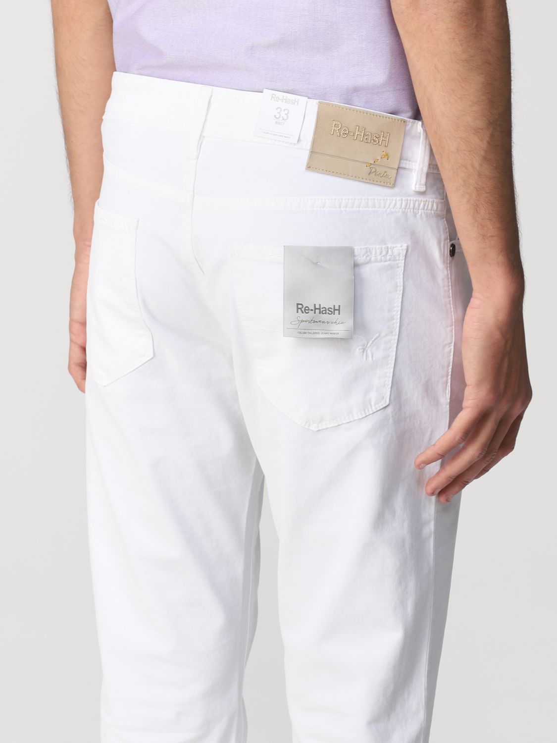 Pantalón Re-Hash: Pantalón hombre Re-hash blanco 3