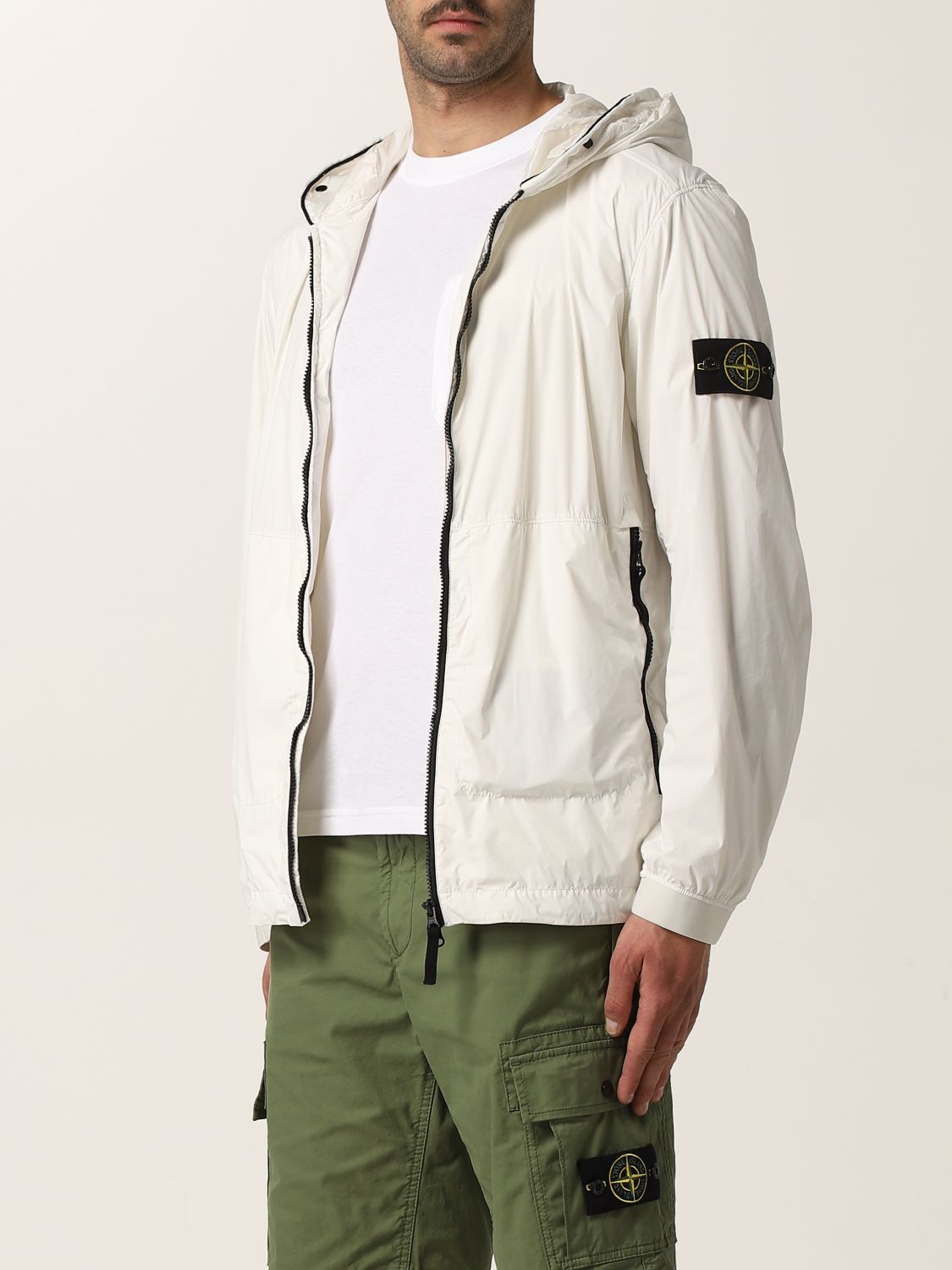 Jacket Stone Island: Stone Island nylon skin touch jacket white 4