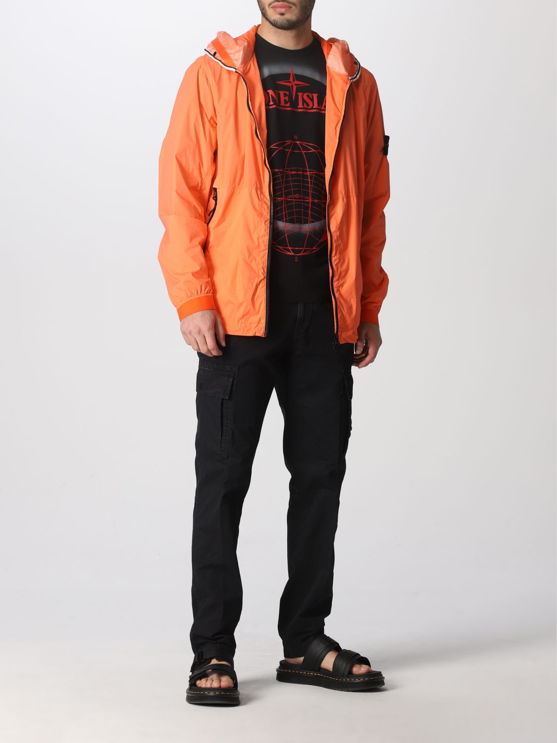 Jacket Stone Island: Stone Island nylon skin touch jacket orange 2