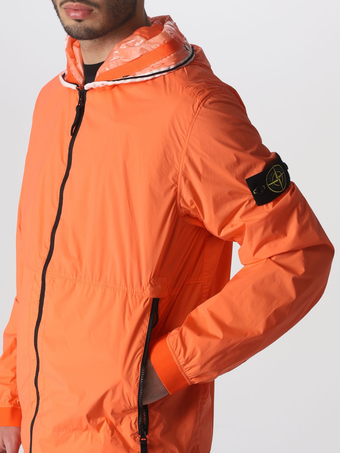 Jacket Stone Island: Stone Island nylon skin touch jacket orange 5