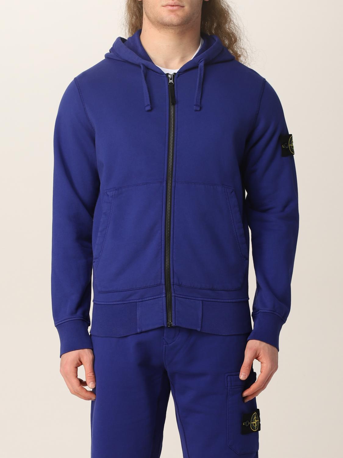 royal blue stone island jacket