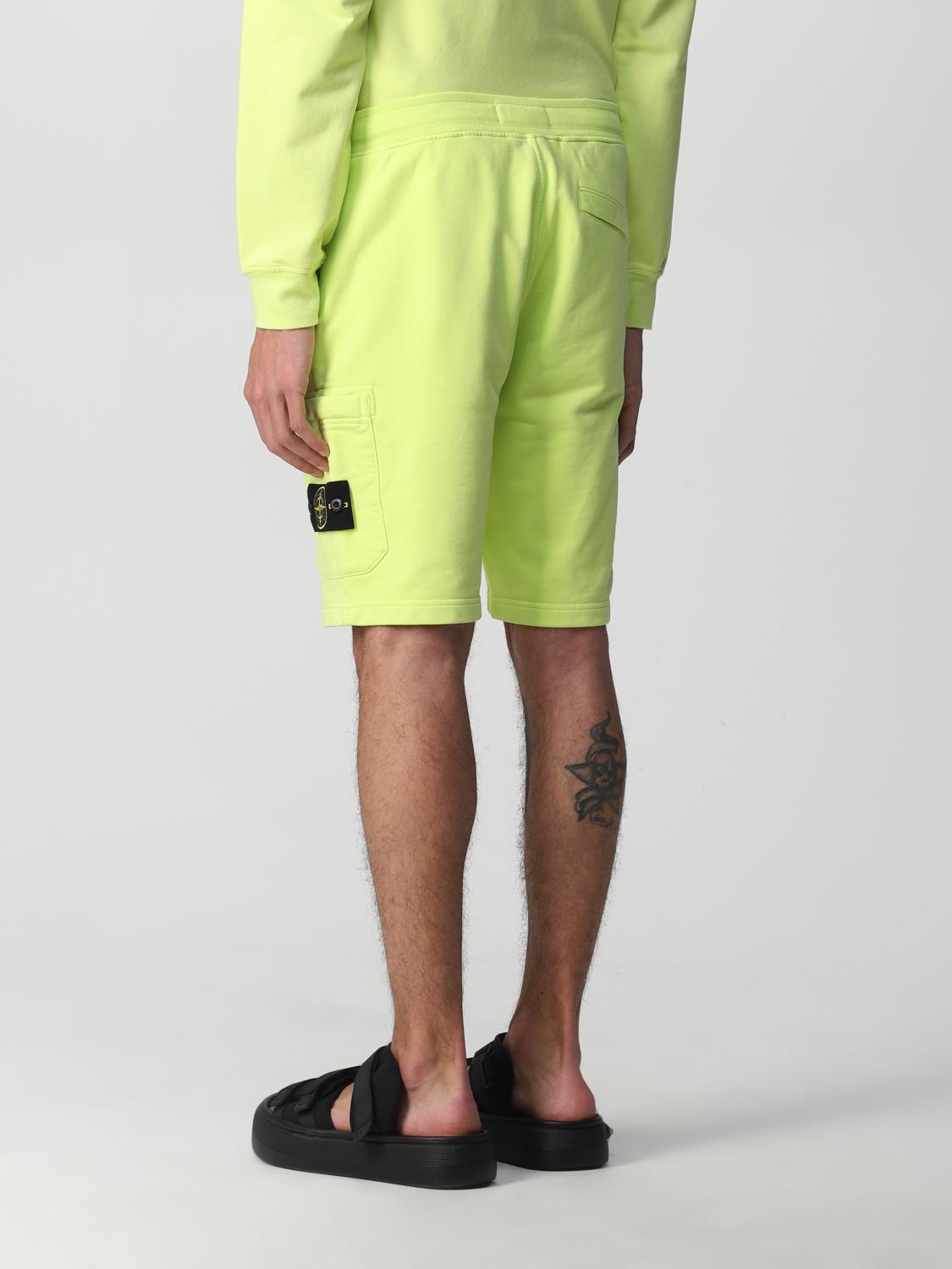 stone island lemon shorts