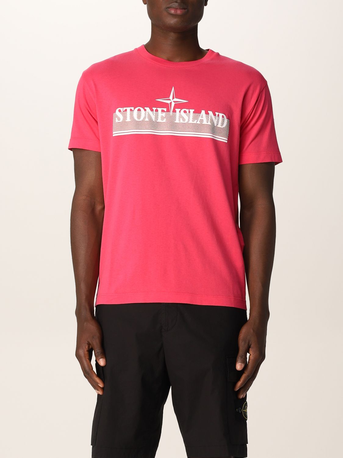 stone island shorts and t shirt