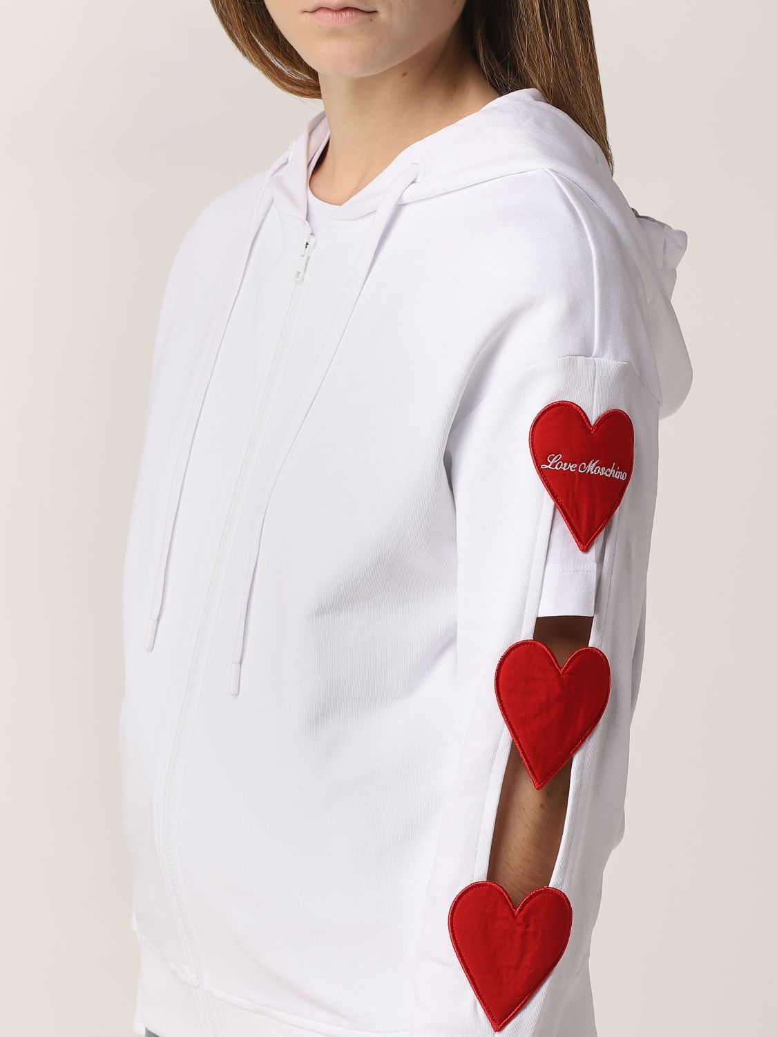 Sweatshirts & Sweaters Love Moschino - Heart cut-out turtleneck sweater -  W4F8100E1512C74