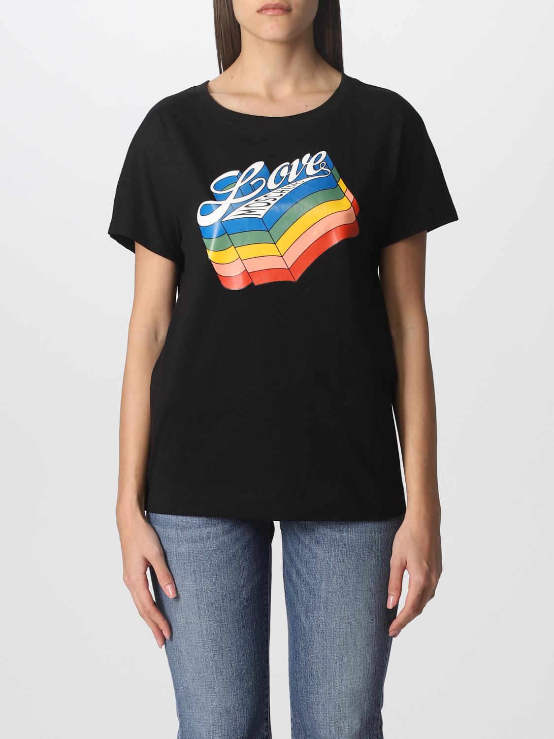 LOVE MOSCHINO: T-shirt women - Black 