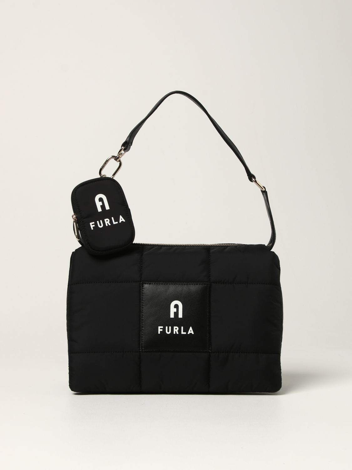 FURLA Bicolor Shoulder Bag BlackWhite  PLAYFUL