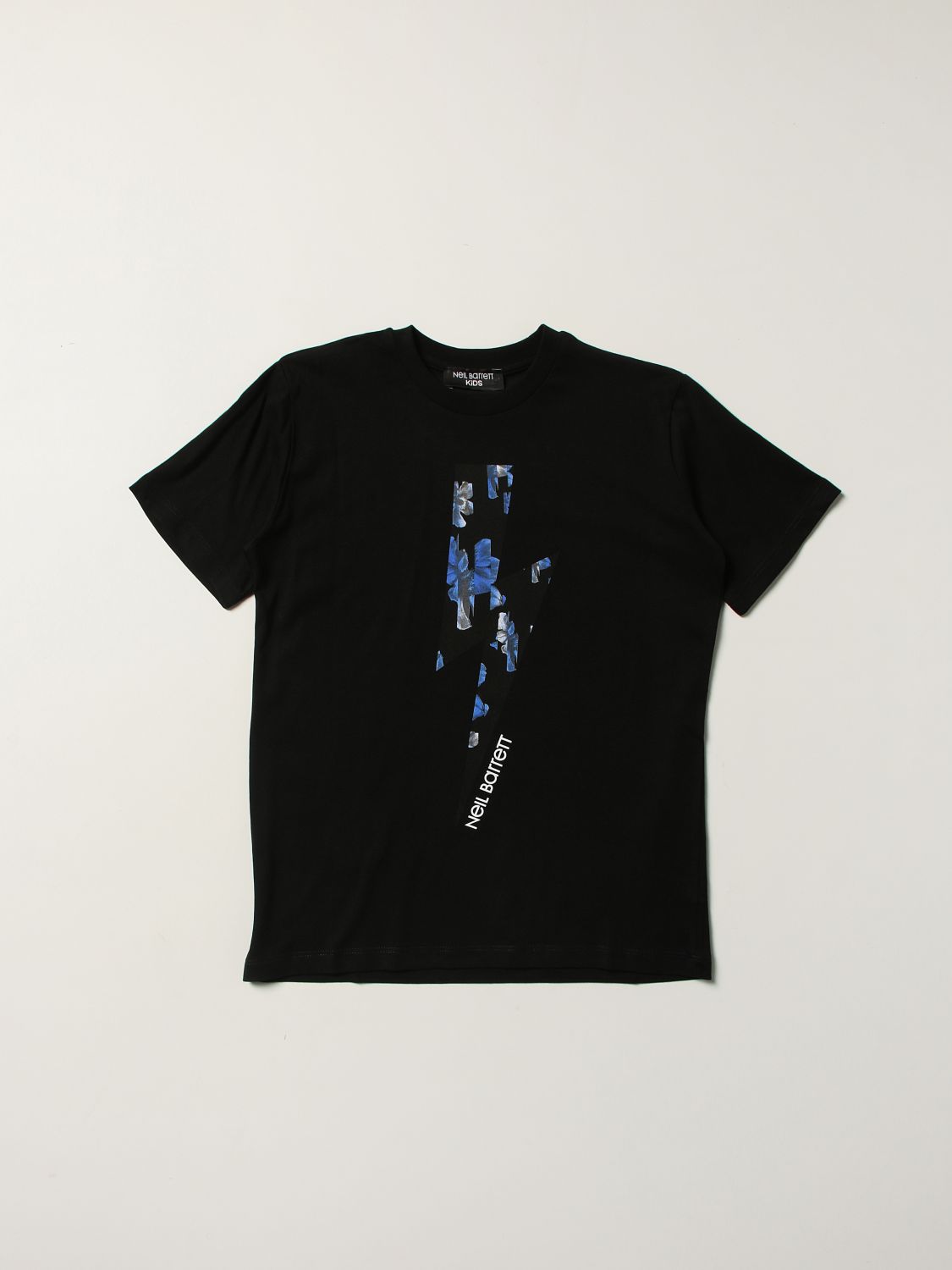 T-shirt Neil Barrett: Neil Barrett T-shirt with lightning bolt print black 1