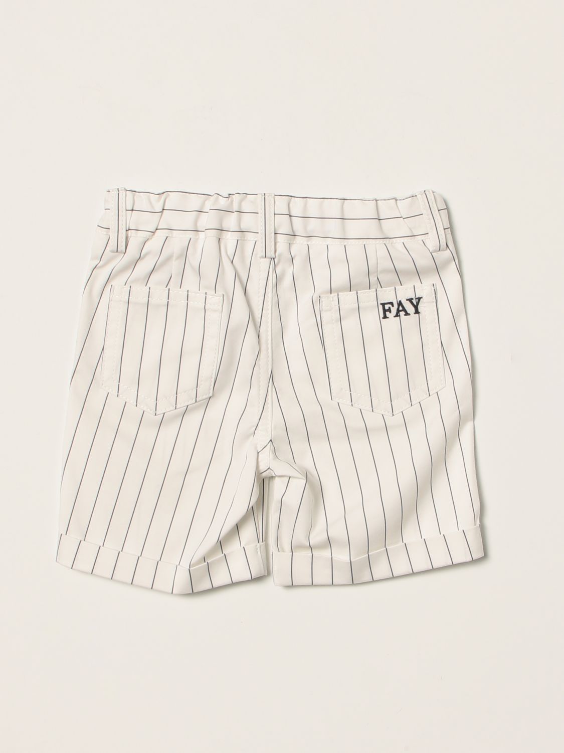 Pantalones cortos Fay: Pantalones cortos Fay para bebé blanco 2