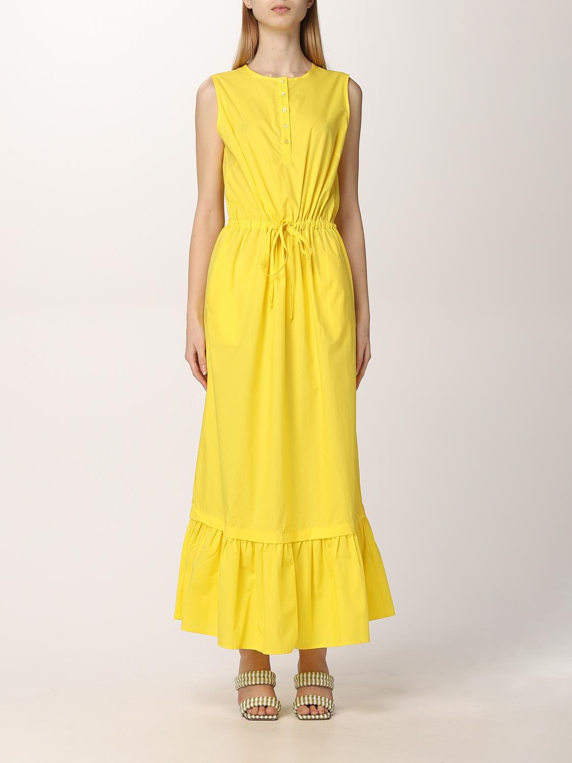 Manila Grace Outlet dress for woman Yellow Manila Grace dress