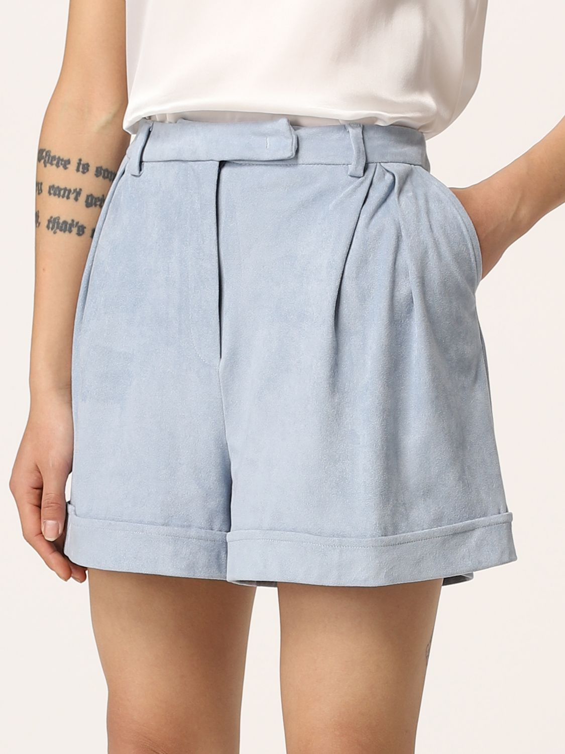 Shorts et bermudas Manila Grace en coloris Bleu Femme Vêtements Shorts Shorts longs et longueur genou 
