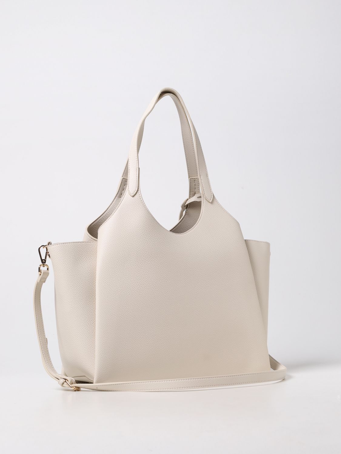 MANILA GRACE: Blossom tote bag in synthetic leather - White | Tote Bags ...