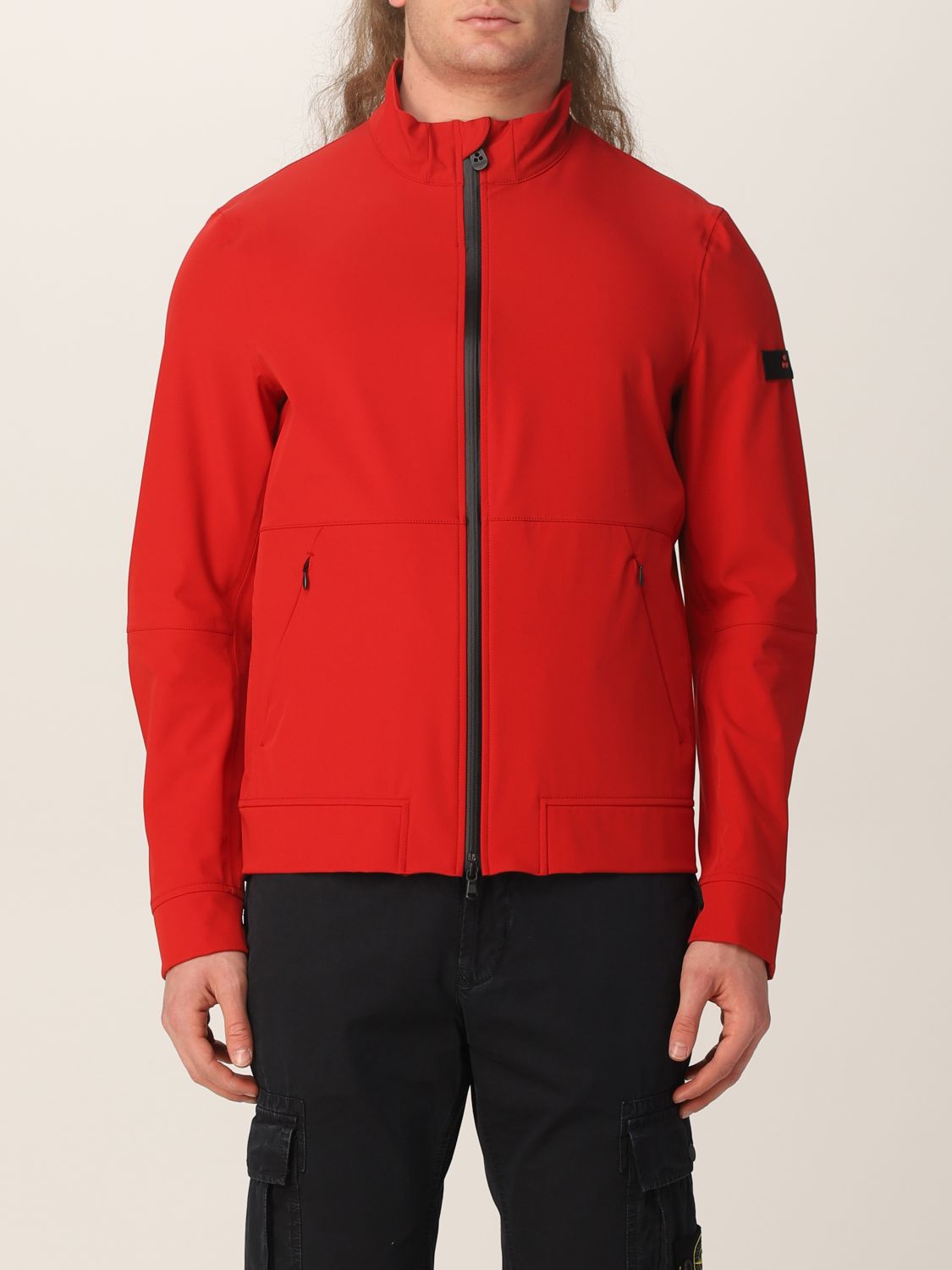 PEUTEREY: Mangole jacket in stretch nylon - Red | Peuterey jacket ...