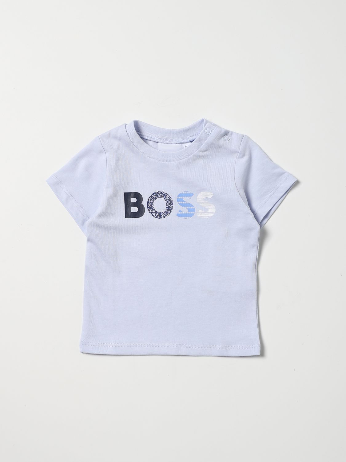 티셔츠 휴고 보스: 티셔츠 소년 Hugo Boss 블루 1