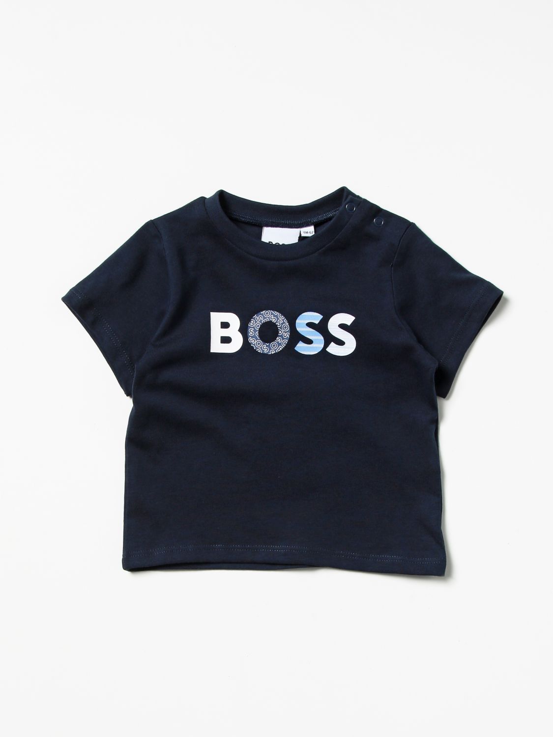 티셔츠 휴고 보스: 티셔츠 소년 Hugo Boss 네이비 1