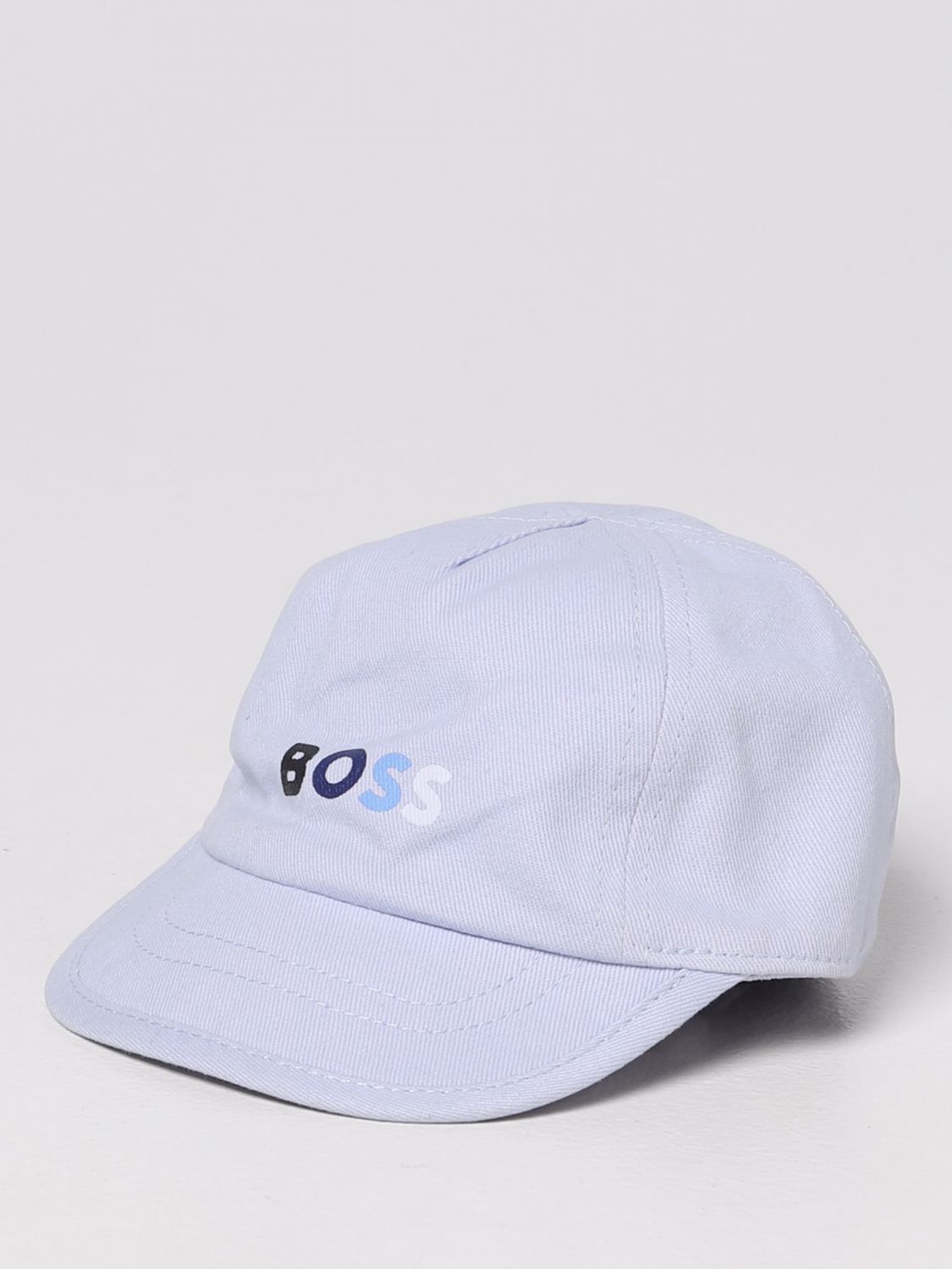 Hugo Boss Hat In Cotton In Gnawed Blue