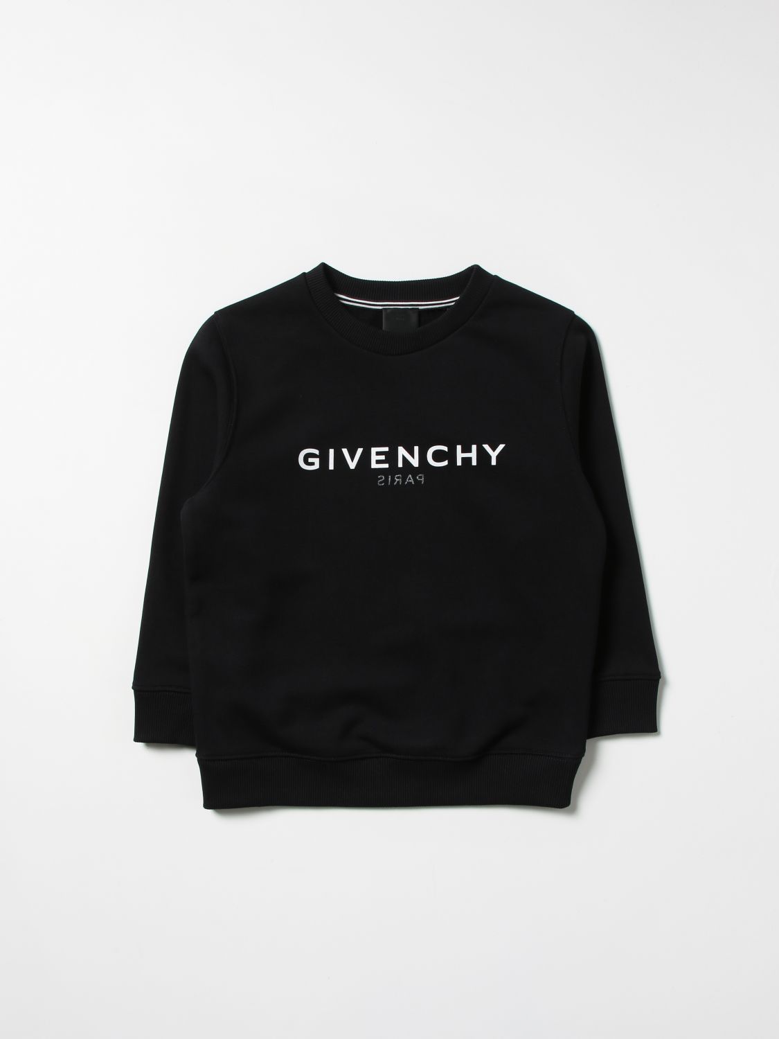 GIVENCHY: sweatshirt with logo - Black | Givenchy sweater H25318 online on  
