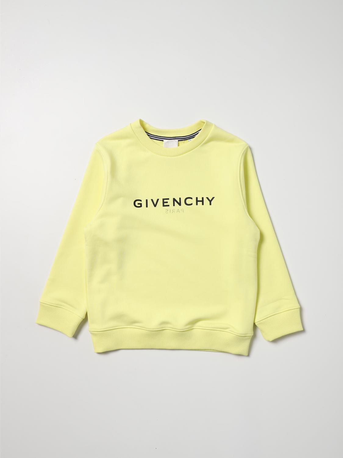 GIVENCHY: sweatshirt with logo - Yellow | Givenchy sweater H25318 online on  