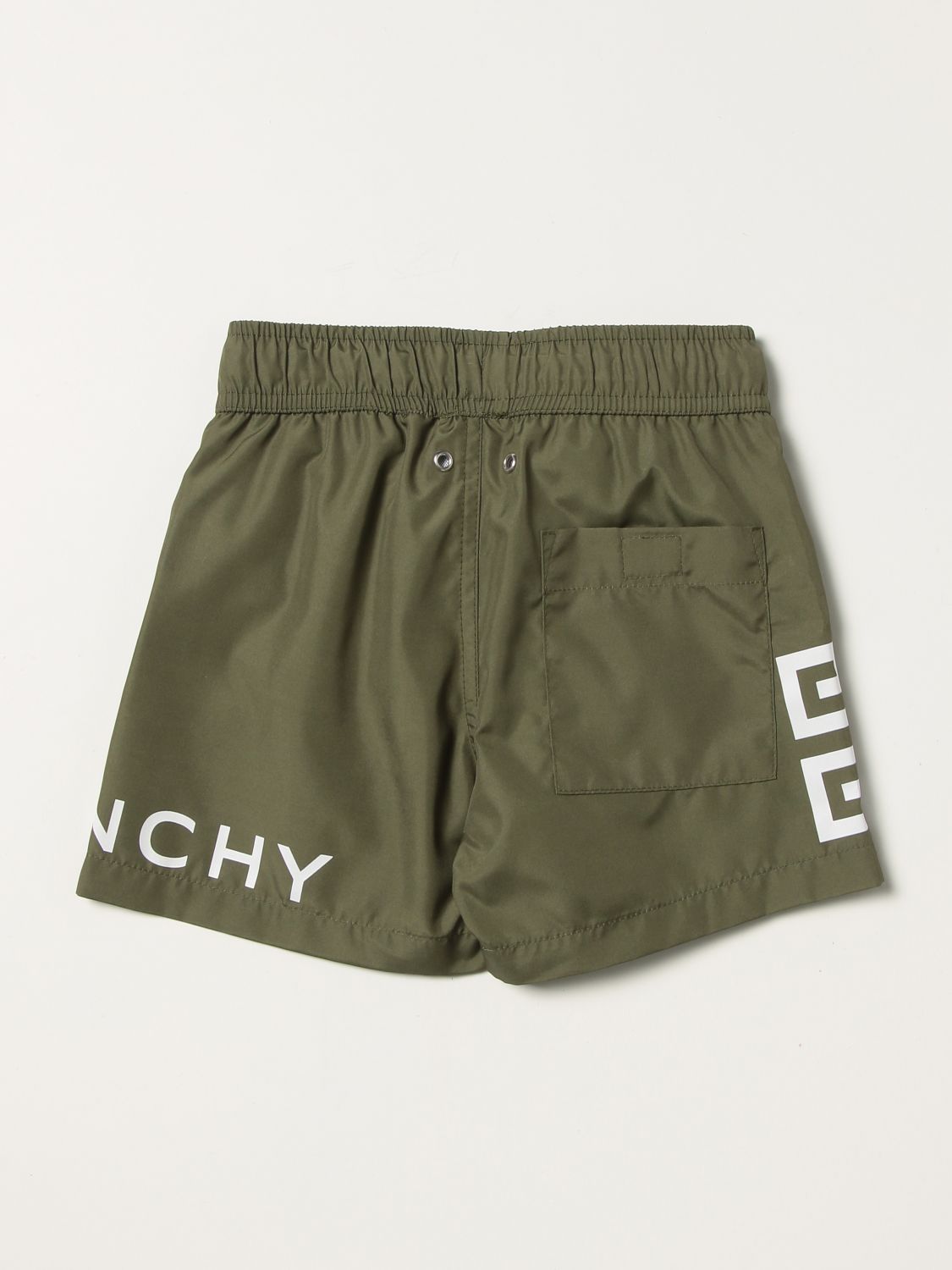 Swimsuit Givenchy: Givenchy swim trunks with logo military 2