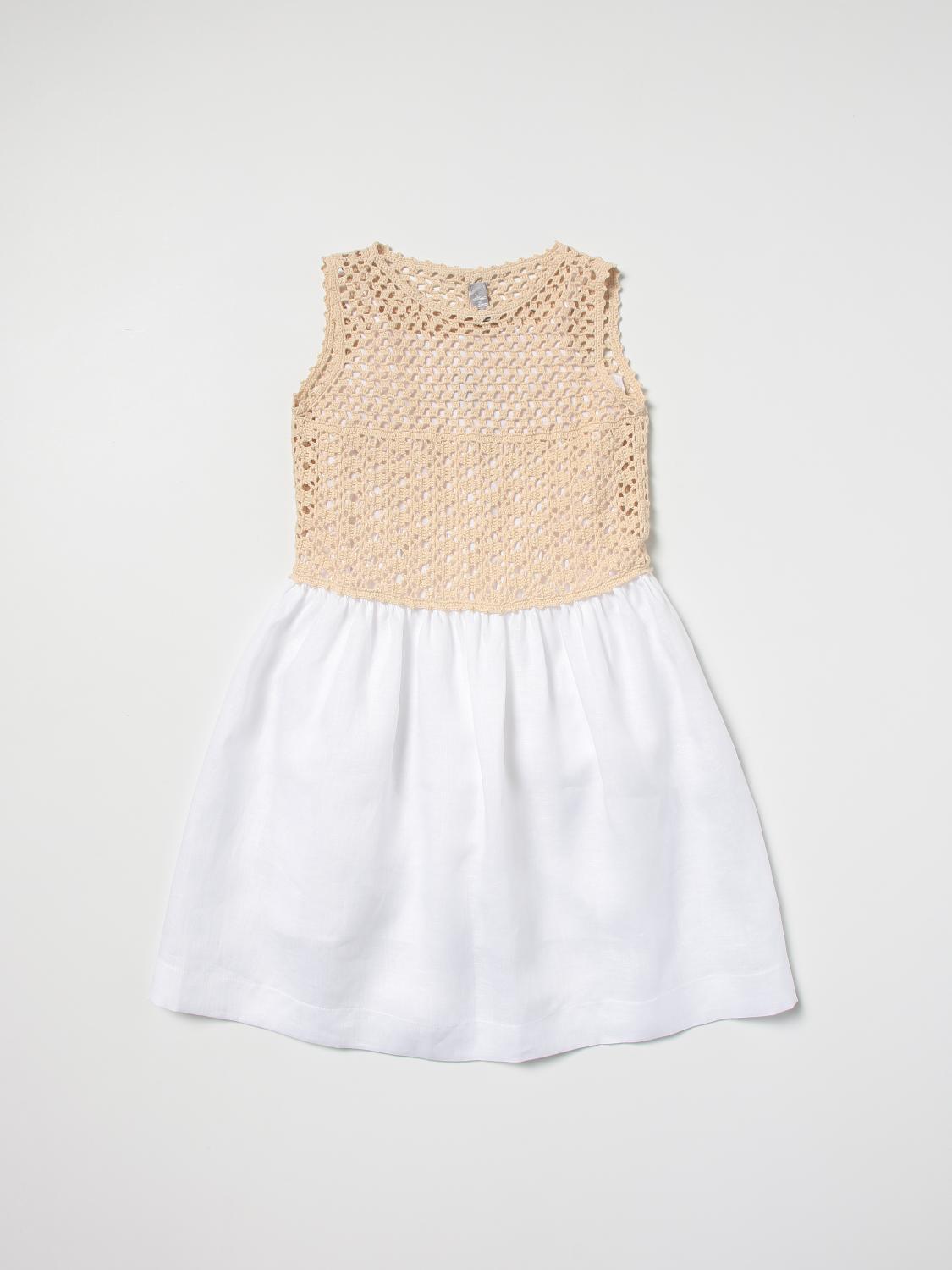 IL GUFO DRESS IL GUFO KIDS COLOR WHITE,351433001