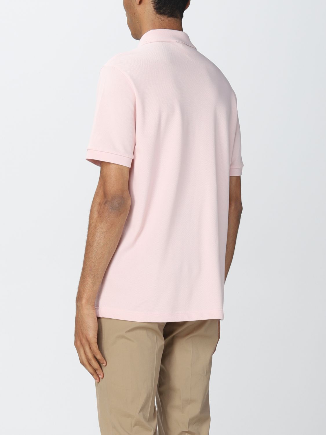 폴로 셔츠 라코스테 L!VE: 폴로 셔츠 남성 Lacoste L!ve 핑크 2