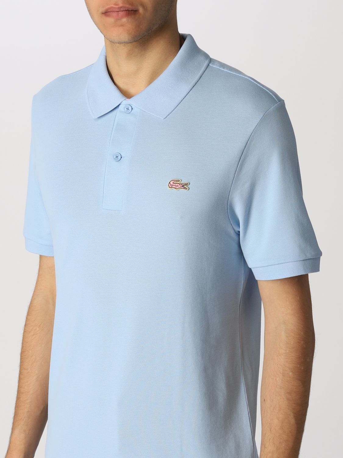 Polo shirt Lacoste L!Ve: Polo shirt men Lacoste L!ve gnawed blue 3