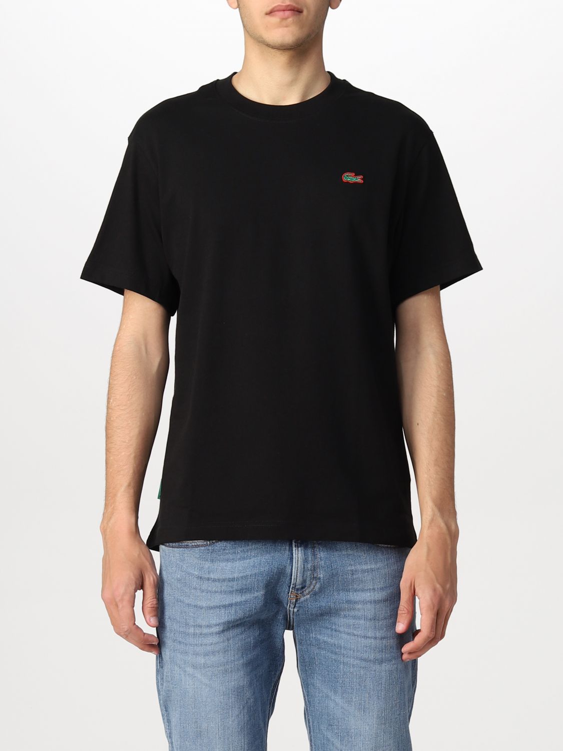 티셔츠 라코스테 L!VE: 티셔츠 남성 Lacoste L!ve 블랙 1