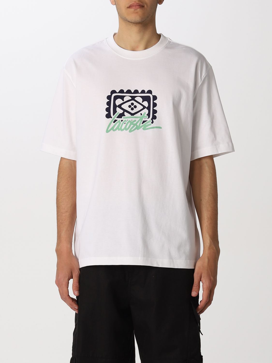 T-shirt Lacoste L!Ve: Lacoste L! Ve t-shirt in cotton with logo white 1