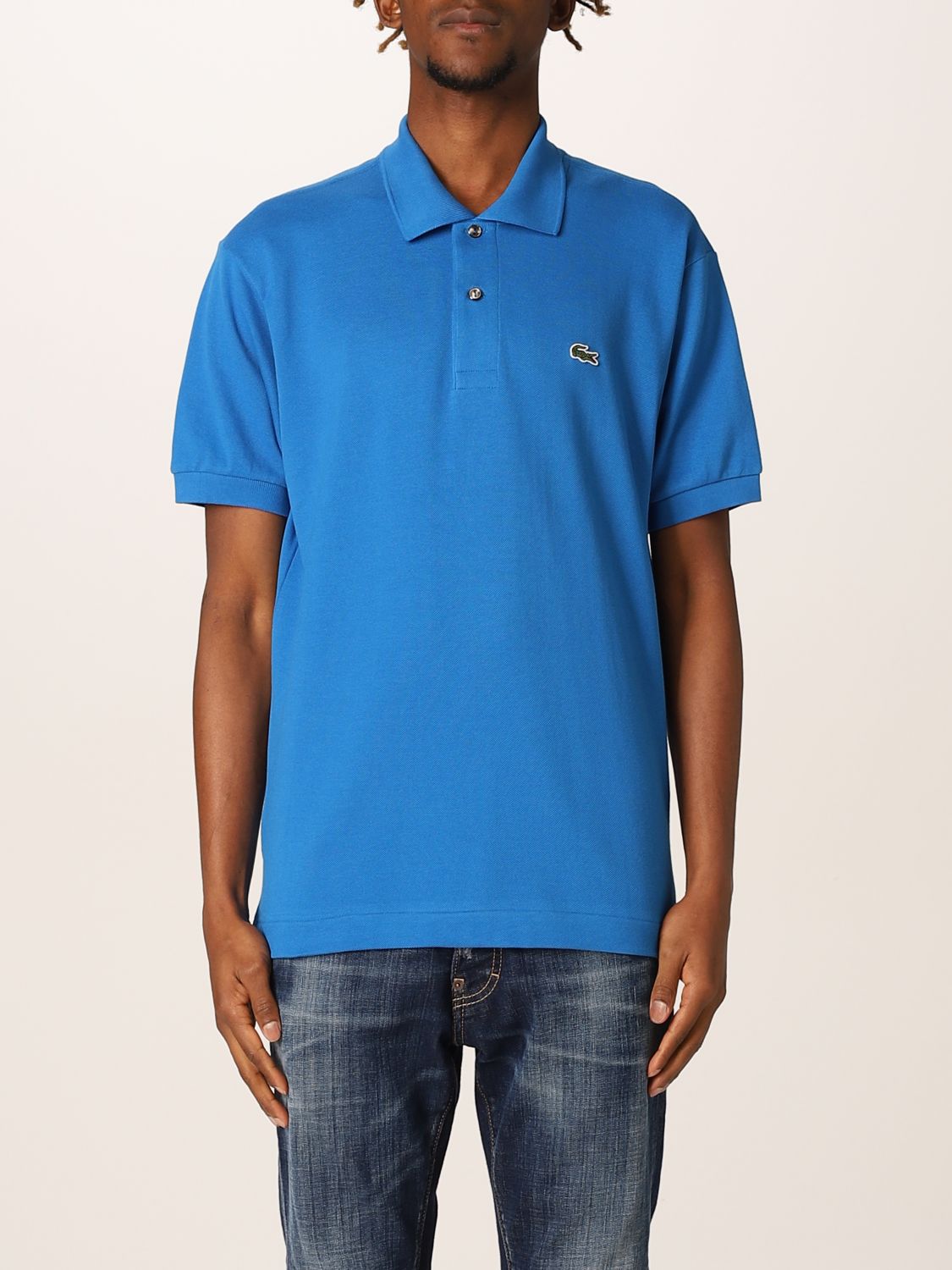 flow lawyer definite LACOSTE: basic polo shirt with logo - Blue | Lacoste polo shirt L1212  online on GIGLIO.COM