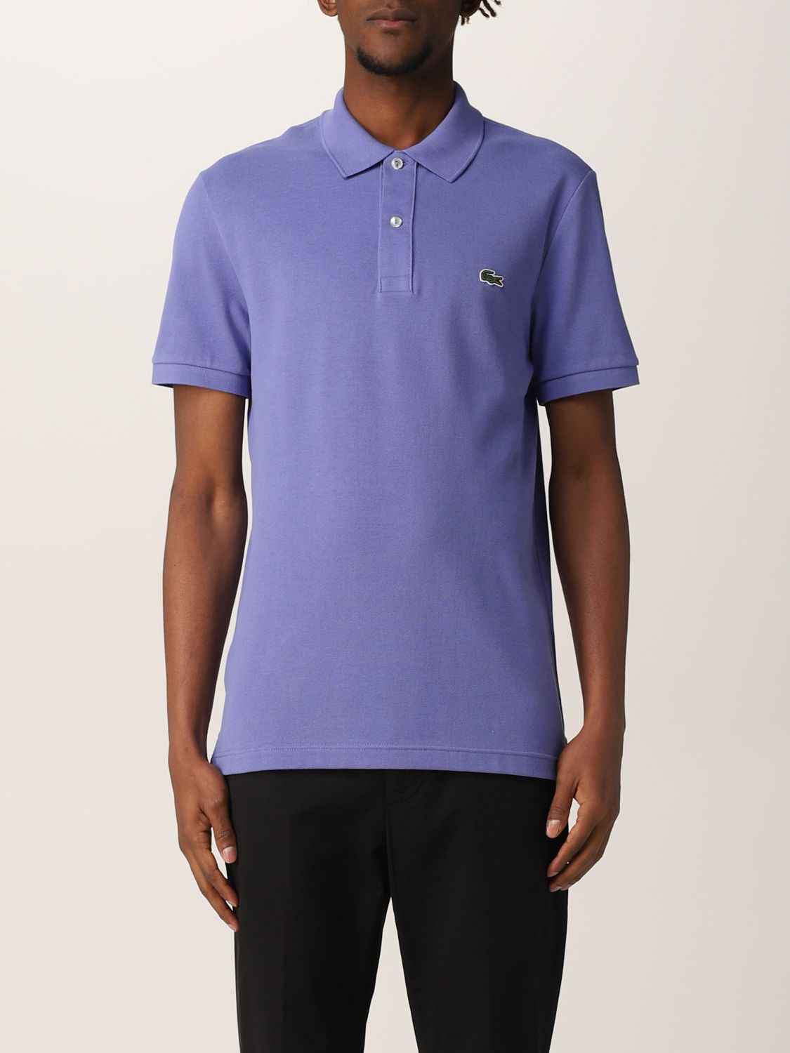 Lacoste Outlet: basic polo shirt with logo - Violet | Lacoste polo shirt PH4012 online on