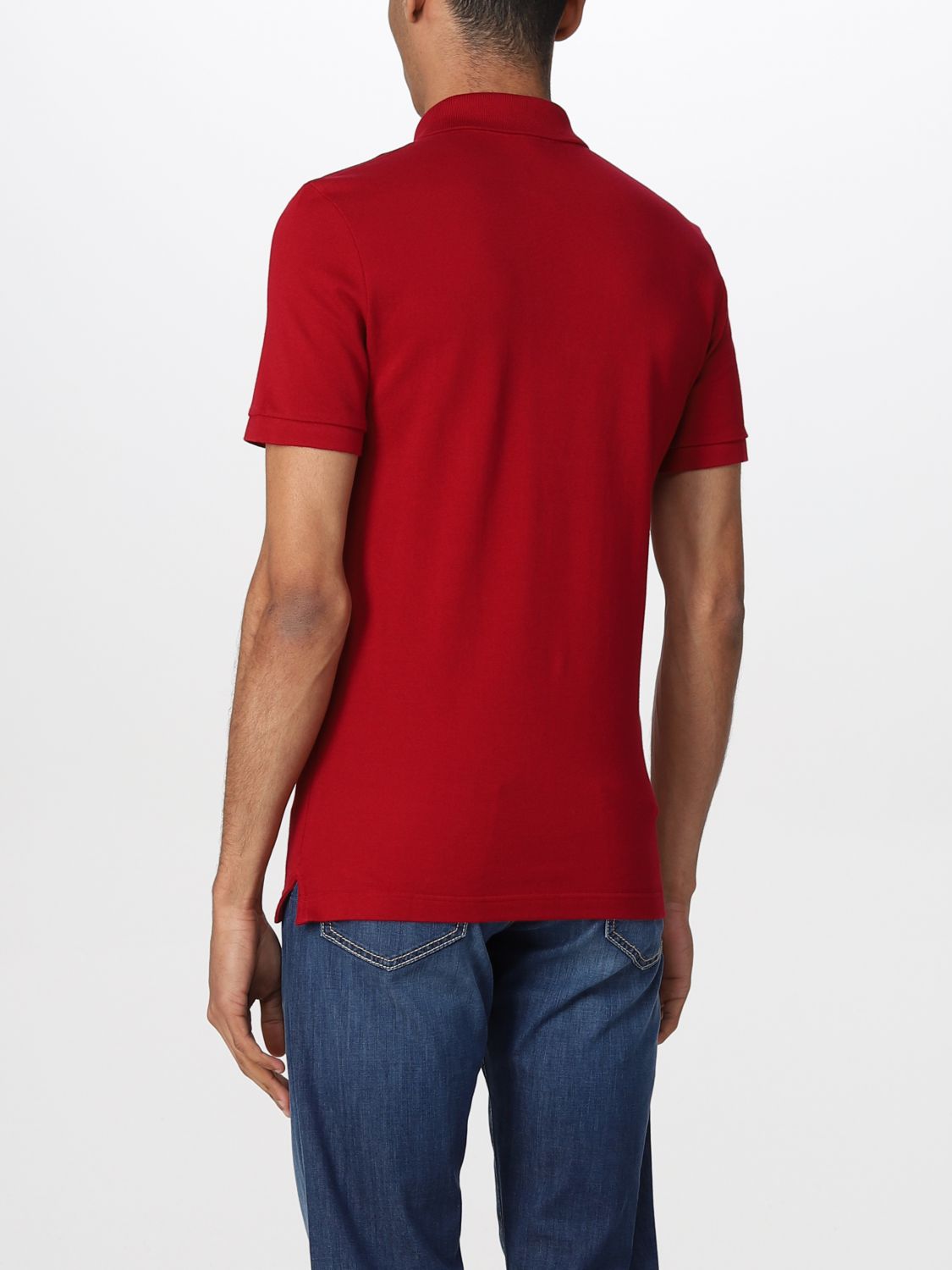 lacoste polo shirt burgundy