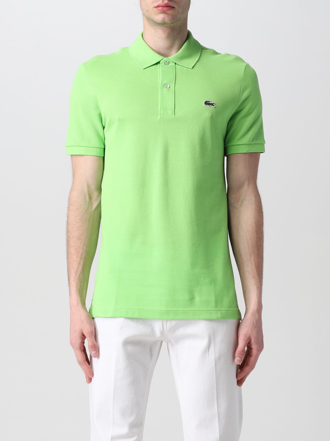 Lacoste Outlet: basic shirt with logo - Forest Green | Lacoste polo shirt PH4012 on GIGLIO.COM