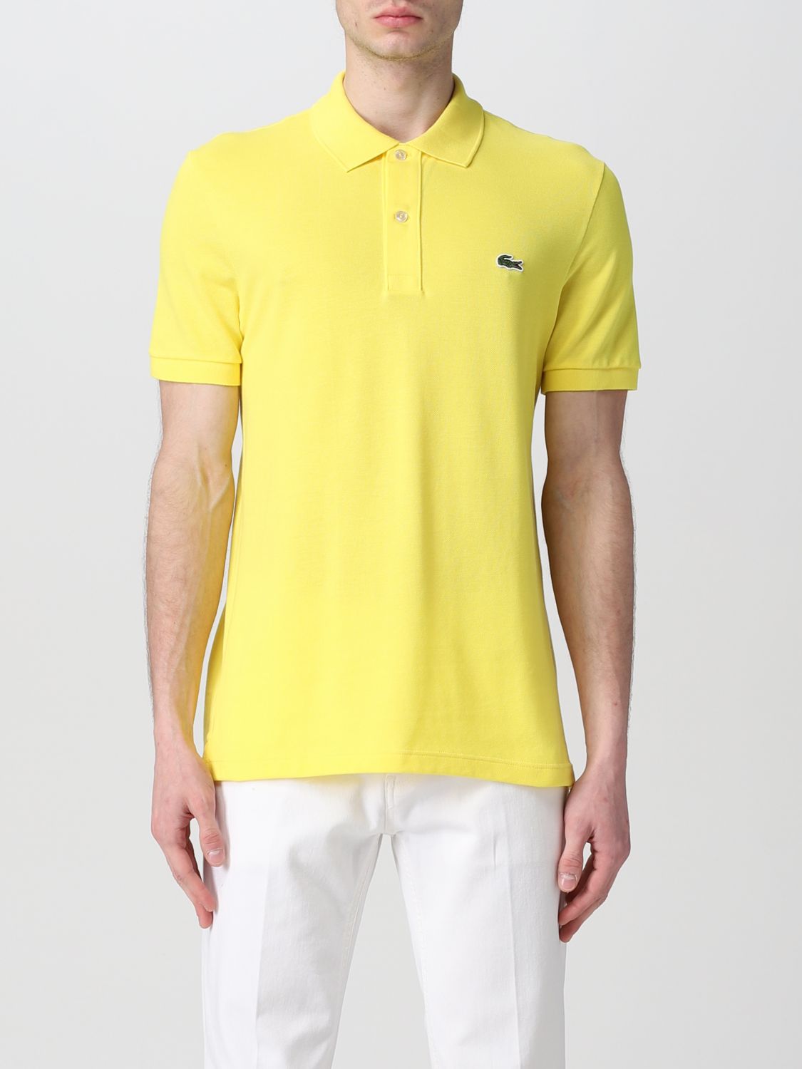 Lacoste Basic Polo Shirt With Logo In Lemon | ModeSens