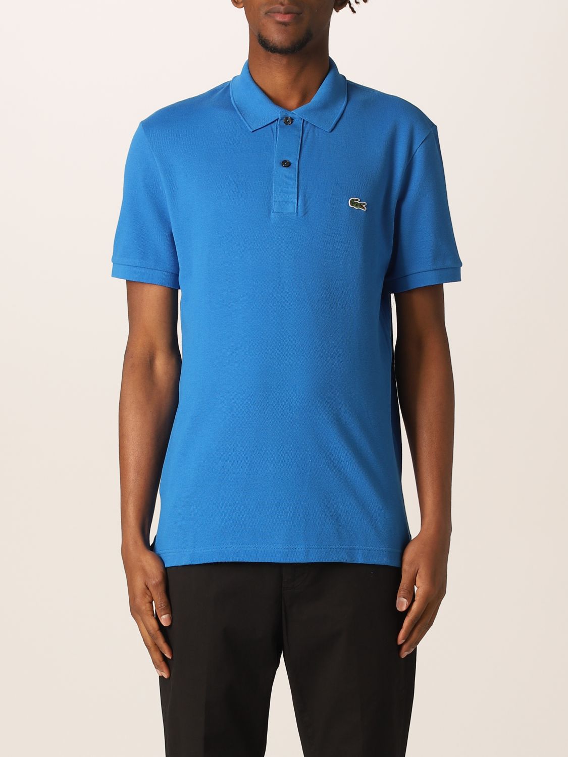 Lacoste Outlet: basic polo shirt with logo - Blue 2 | Lacoste polo ...
