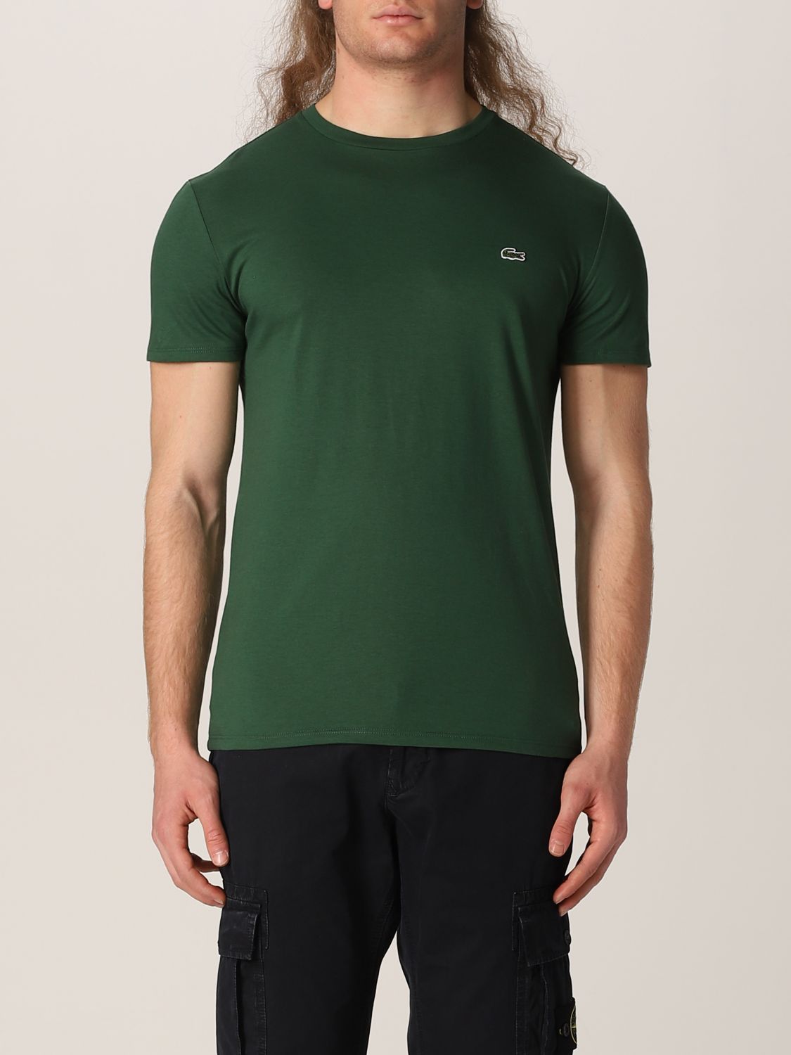 Lacoste t-shirt for man - Green | Lacoste t-shirt TH6709 online at GIGLIO.COM