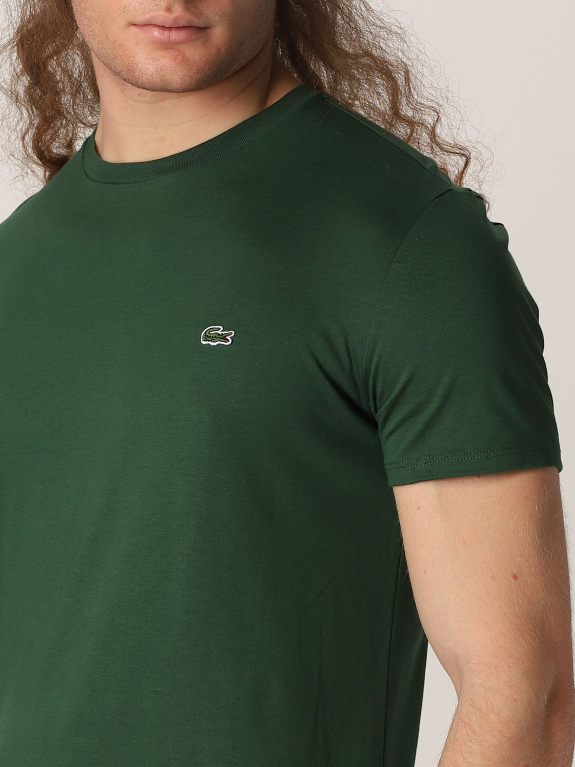 Lacoste t-shirt for man - Green | Lacoste t-shirt TH6709 online at GIGLIO.COM