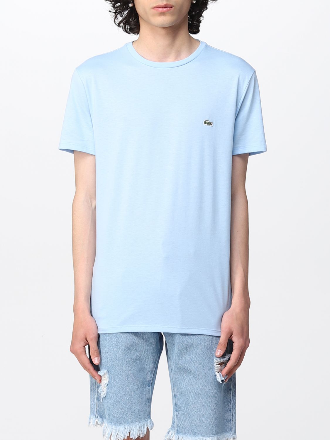 Lacoste Outlet: t-shirt for - Sky Lacoste t-shirt TH6709 online GIGLIO.COM