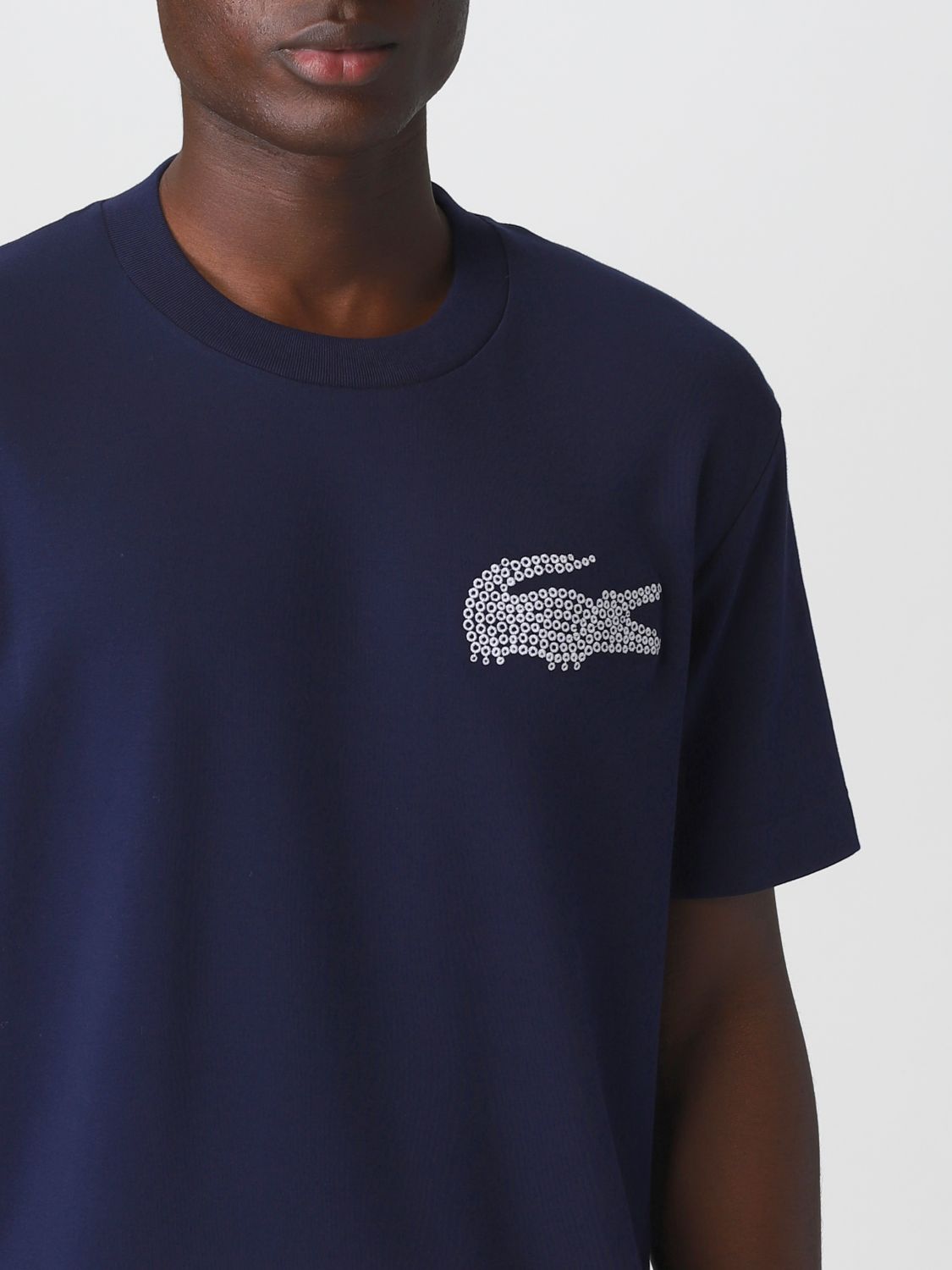 Nybegynder Peck tyve LACOSTE: t-shirt for man - Navy | Lacoste t-shirt TH2691 online on  GIGLIO.COM