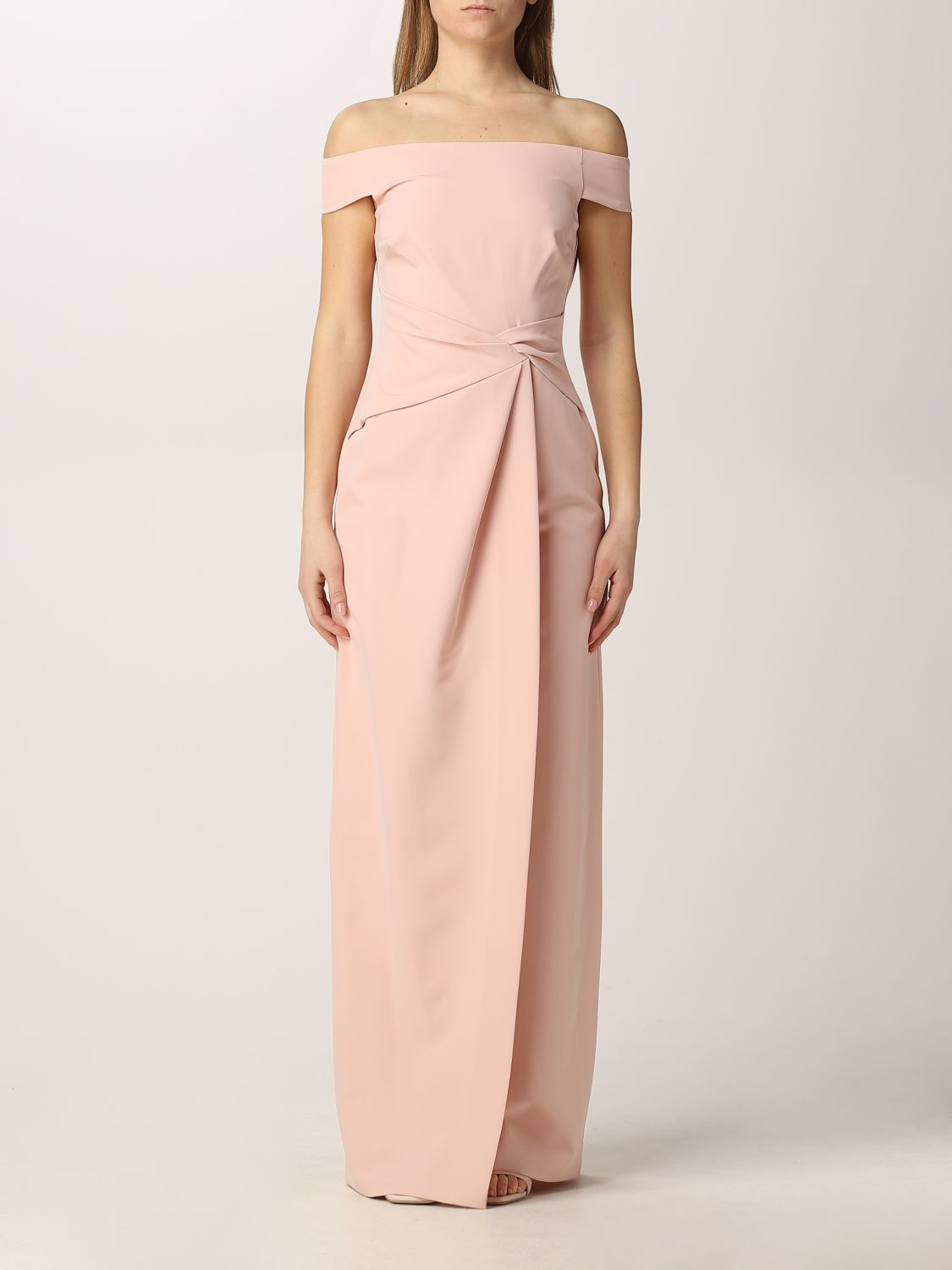 LAUREN RALPH LAUREN: long dress - Pink | Lauren Ralph Lauren dress  253863508 online on 
