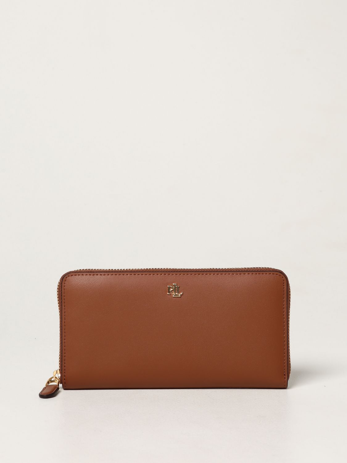 LAUREN RALPH LAUREN: Continental wallet in smooth leather - Leather ...