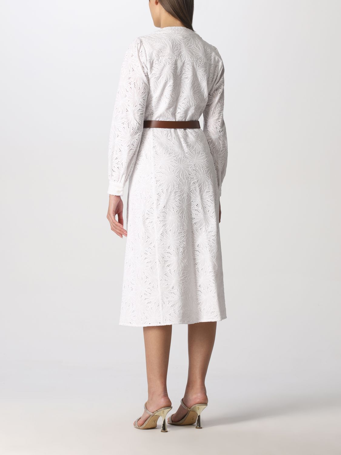 michael kors white linen dress