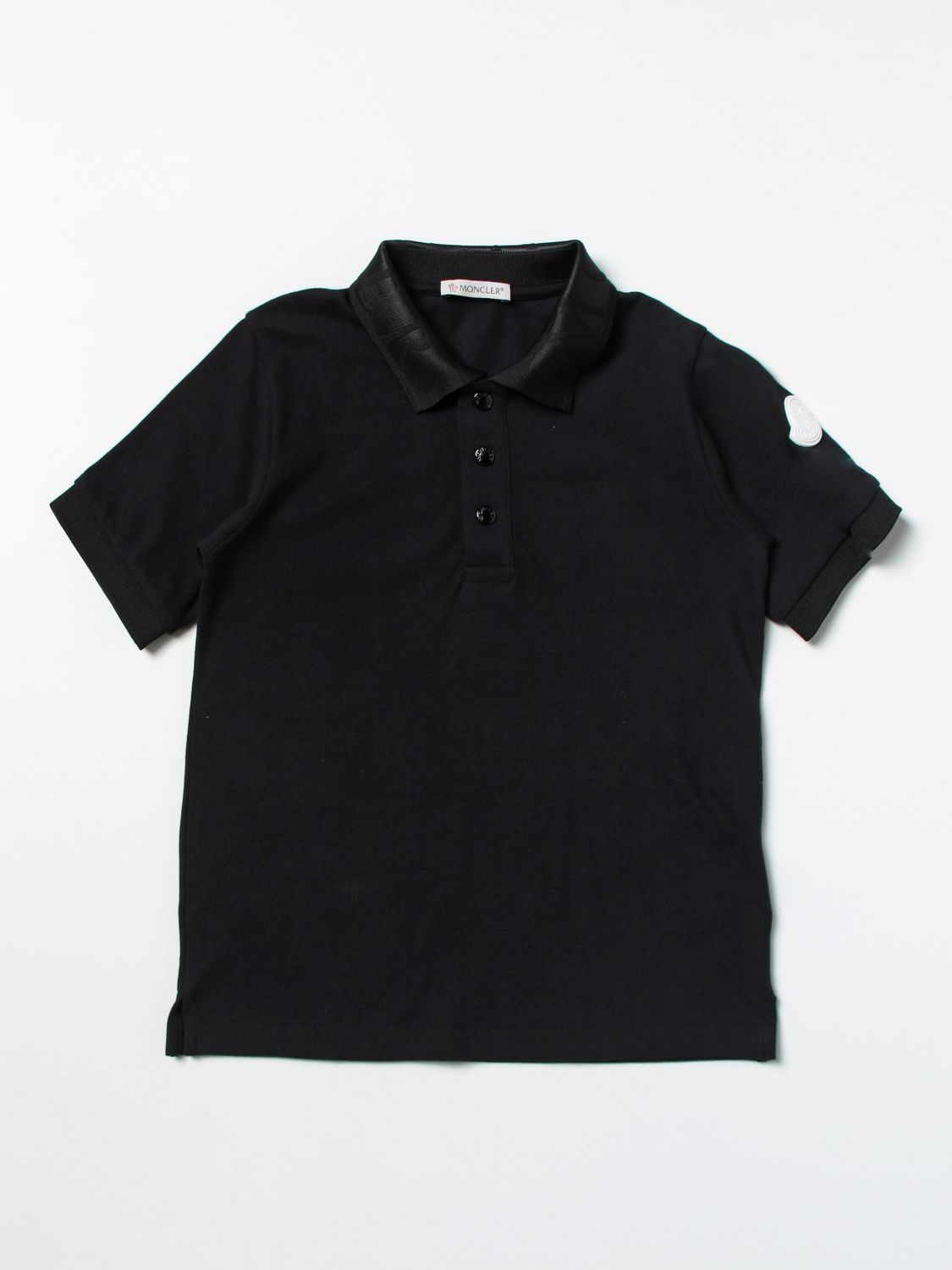 Polo Shirt Moncler: Moncler piquet cotton basic polo t-shirt black 1