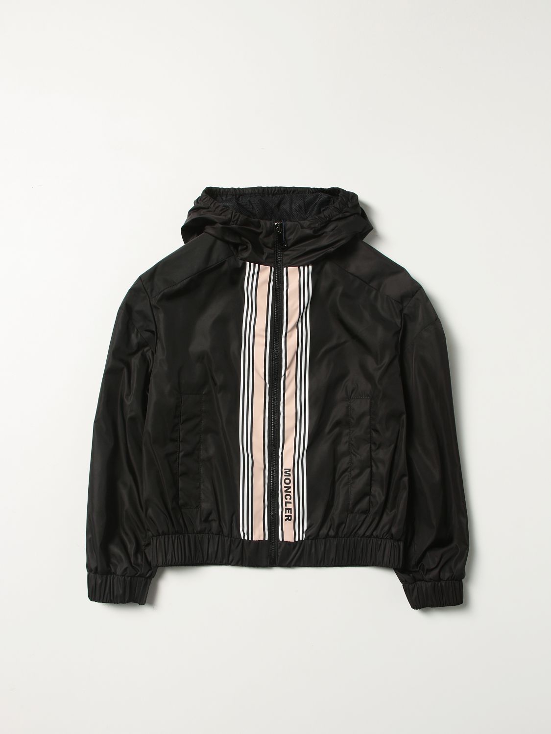 Jacket Moncler: Moncler Krastil nylon jacket with stripes black 1