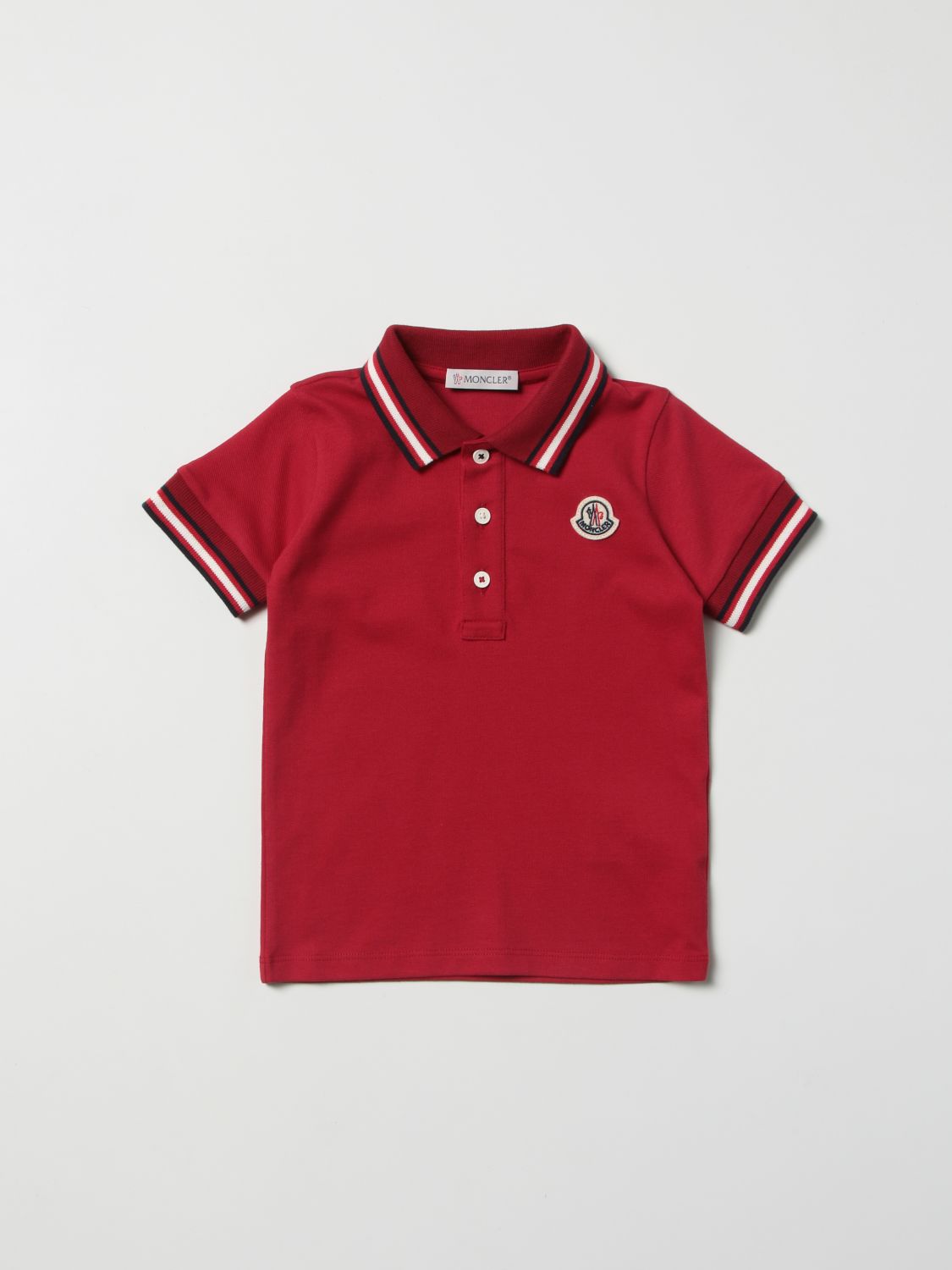 Moncler Babies' Basic Polo T-shirt With Logo | ModeSens
